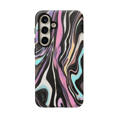 Abstract Marble Tough Phone Case — Pastel Swirl Protective Cover