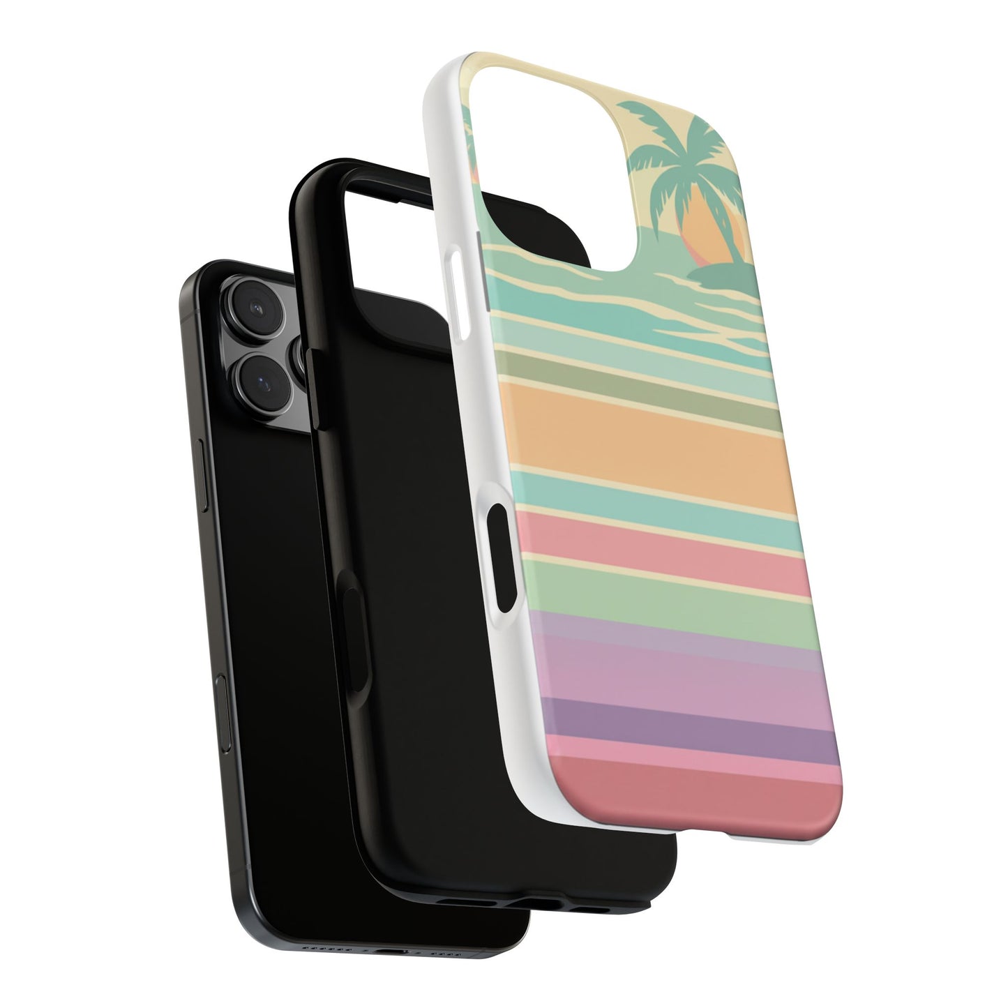 Tough Case — Retro Pastel Sunset Palm Tree Phone Case