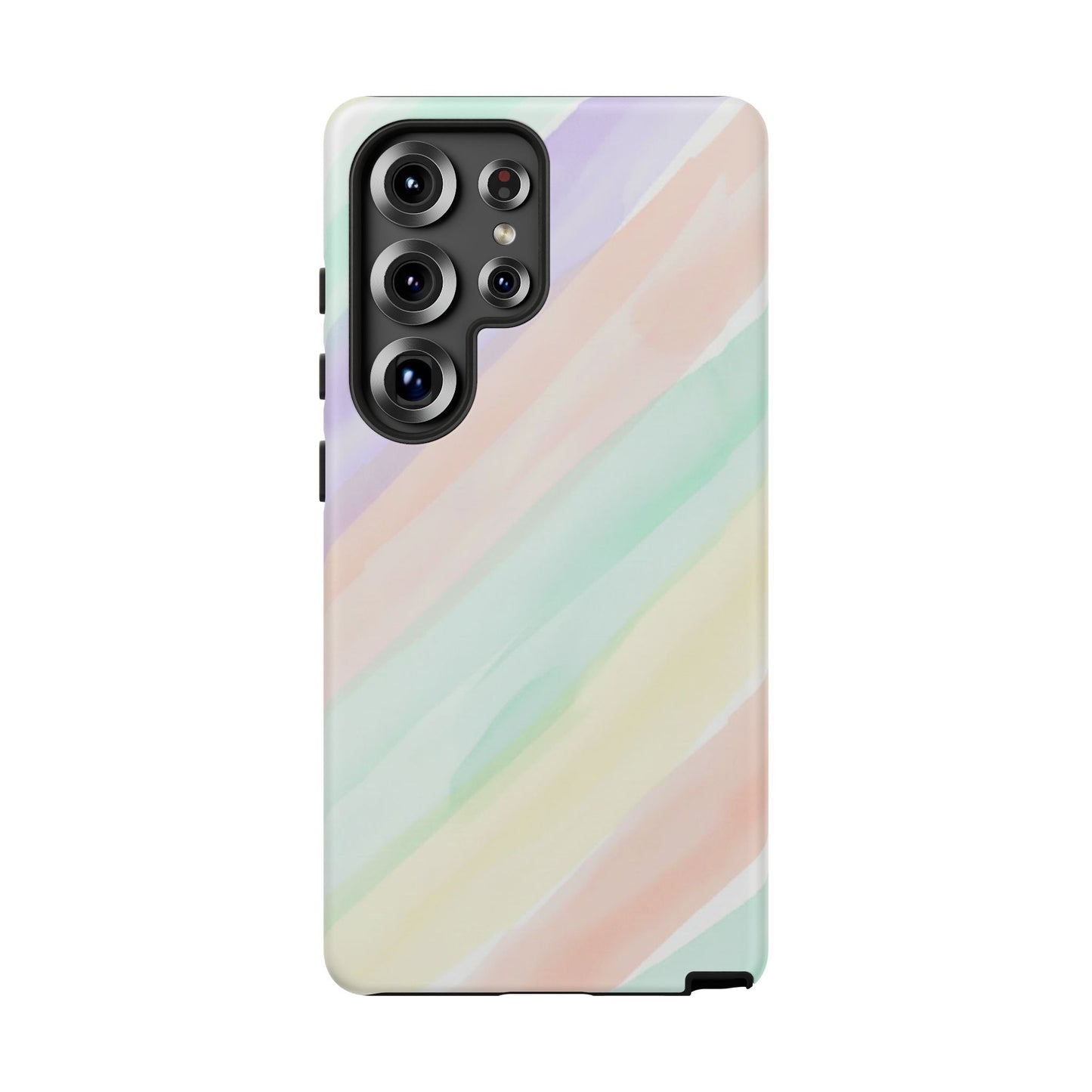Pastel Watercolor Stripe Tough Phone Case