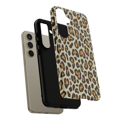 Leopard Print Tough Phone Case — Durable Protective Animal Print Case