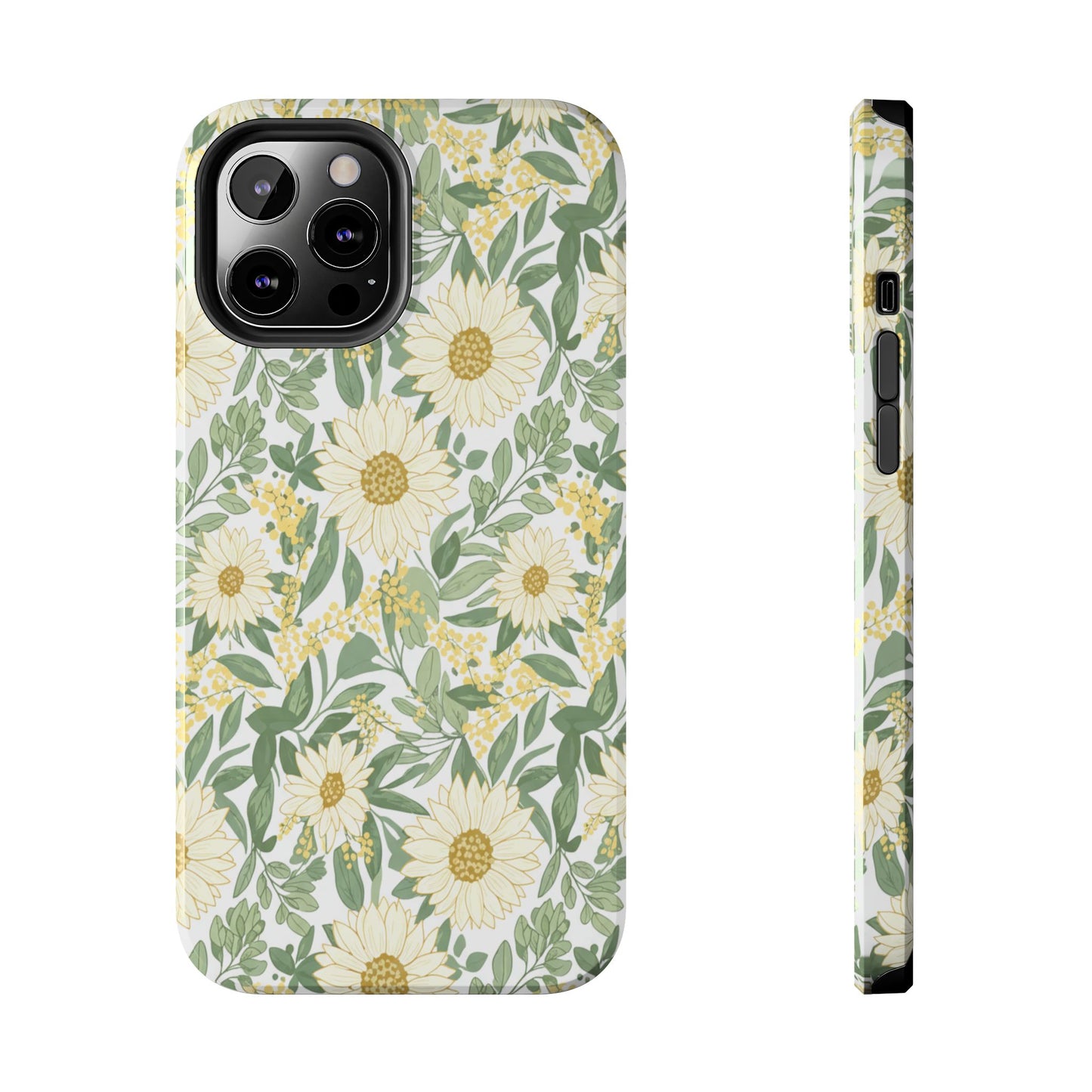 Daisy Meadow Tough Phone Case — Floral Protective Phone Cover