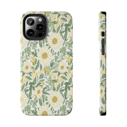 Daisy Meadow Tough Phone Case — Floral Protective Phone Cover