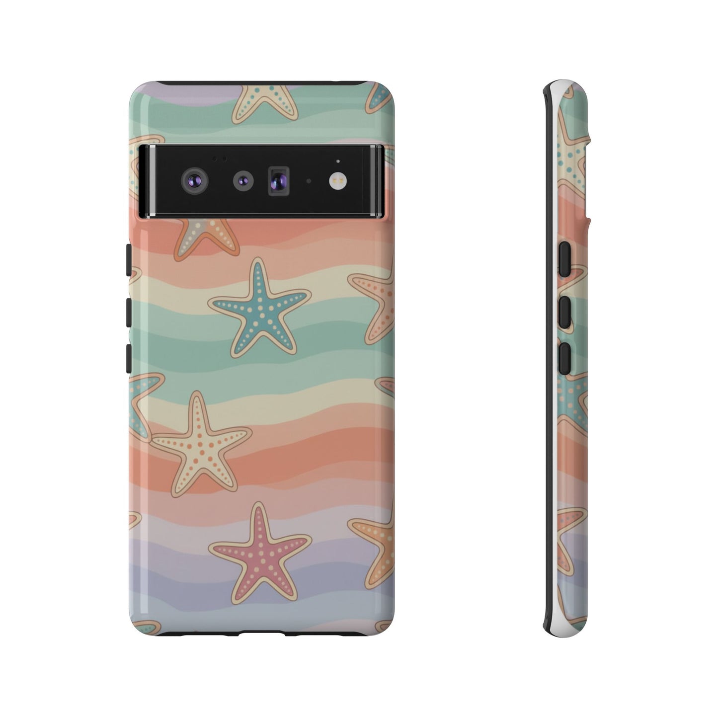 Starfish Wave Tough Phone Case — Pastel Beach Protective Cover