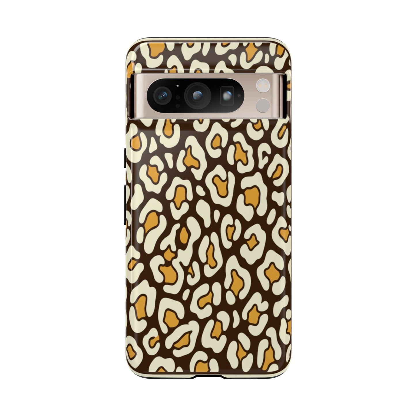 Leopard Print Tough Phone Case — Durable Protective iPhone Cover