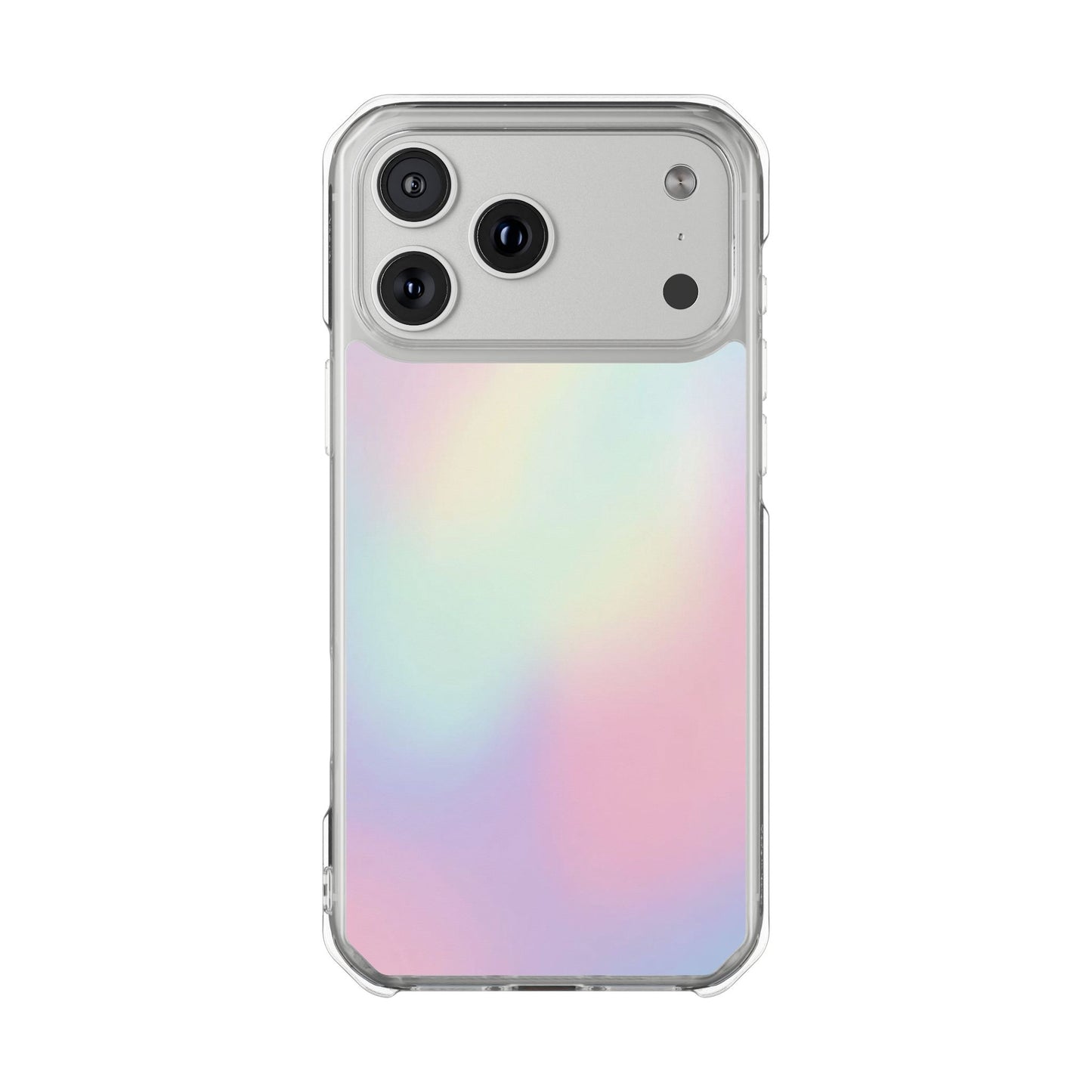 Clear Magnetic Impact Phone Case — Iridescent Pastel Backing