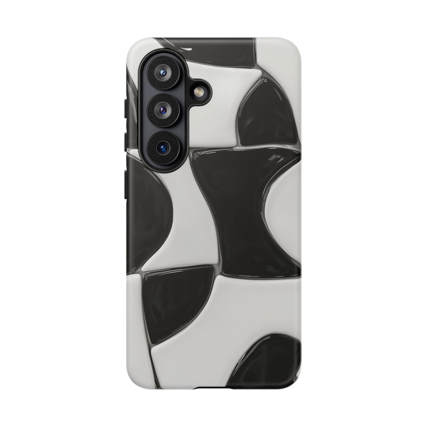 Black & White Abstract Pattern Tough Phone Case