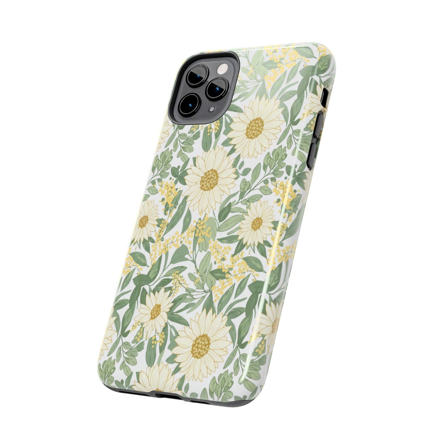 Daisy Meadow Tough Phone Case — Floral Protective Phone Cover