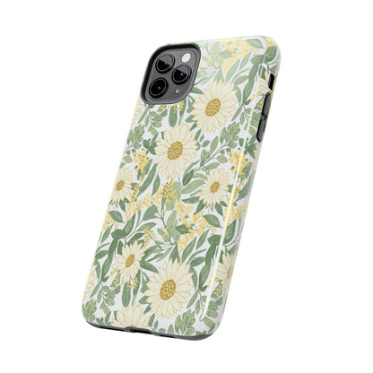 Daisy Meadow Tough Phone Case — Floral Protective Phone Cover