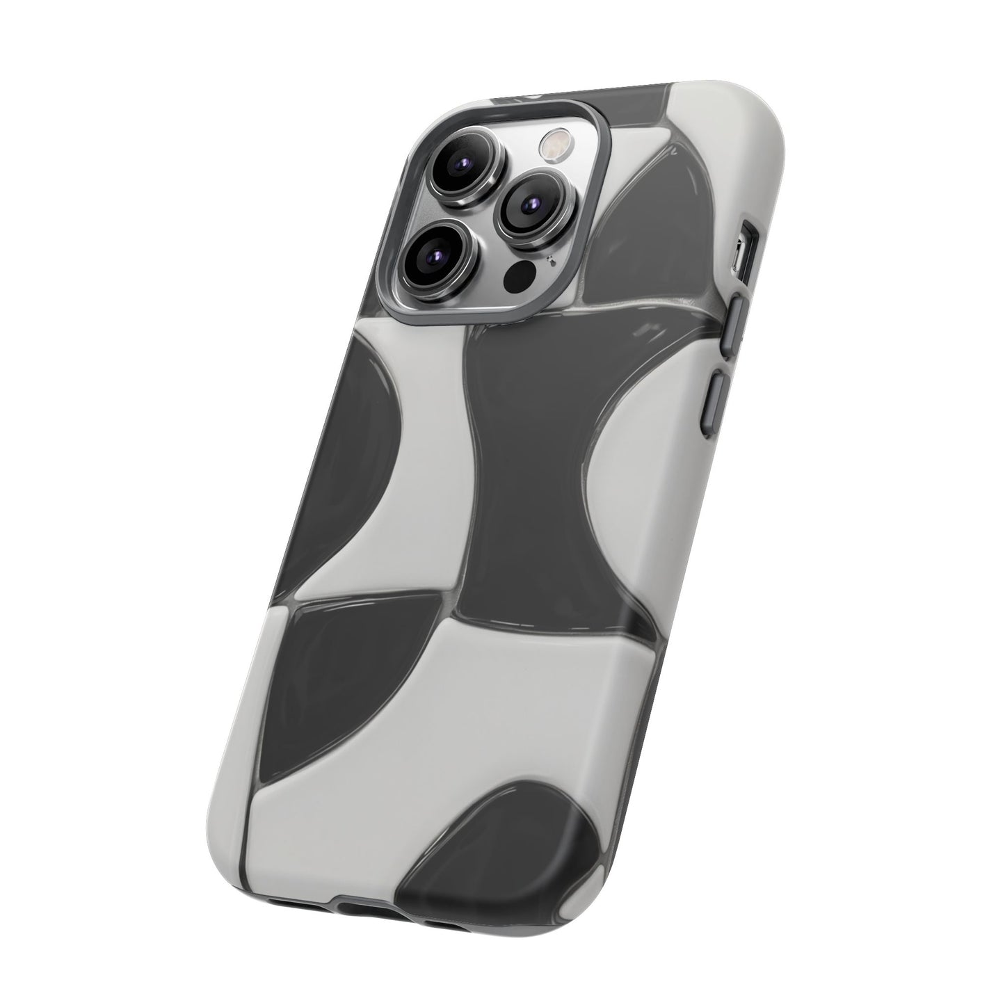 Black & White Abstract Pattern Tough Phone Case