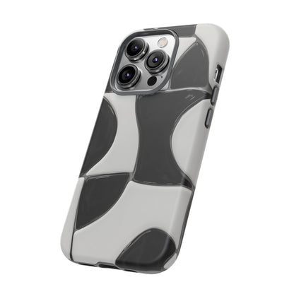 Black & White Abstract Pattern Tough Phone Case