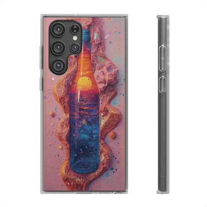 Phone Case — Surreal Sunset Bottle Art Flexible Protective Cover