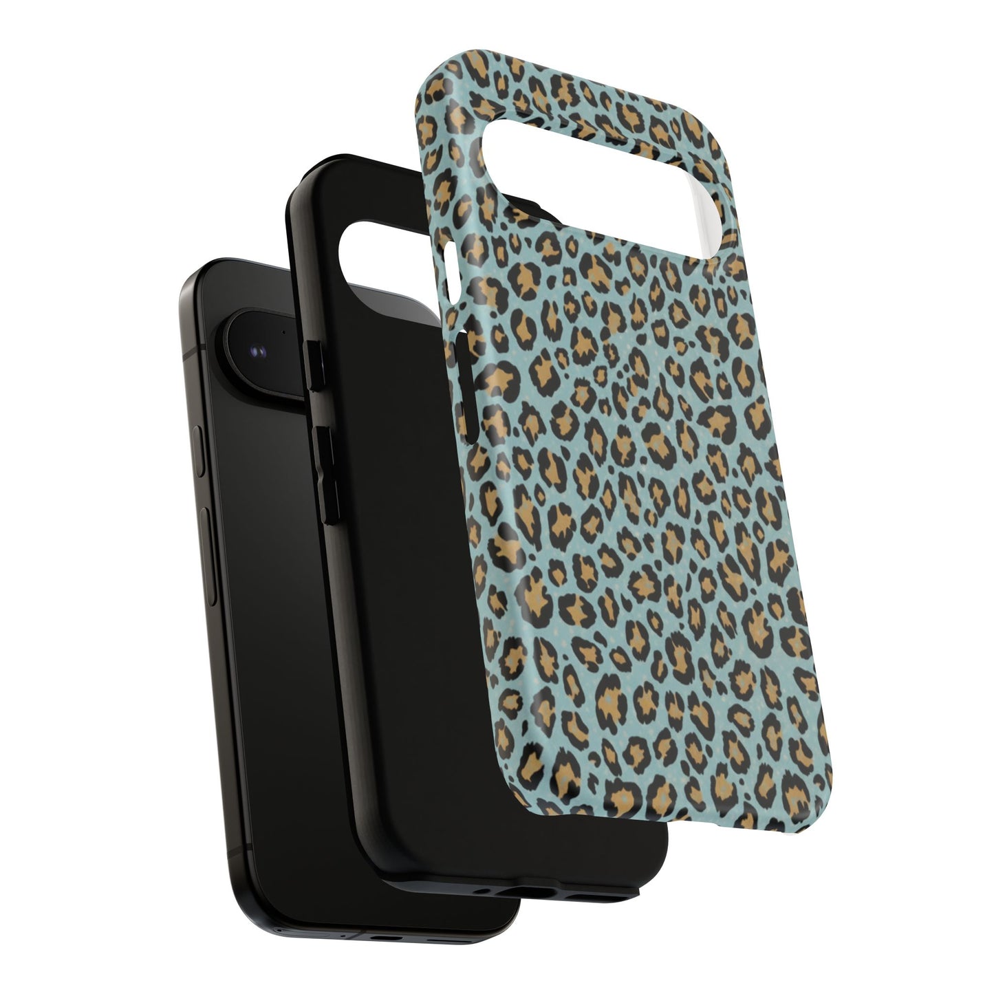 Leopard Print Tough Phone Case - Blue Cheetah Protective Cover