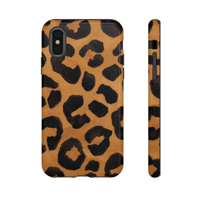 Leopard Print Tough Phone Case — Protective Animal Print iPhone Case