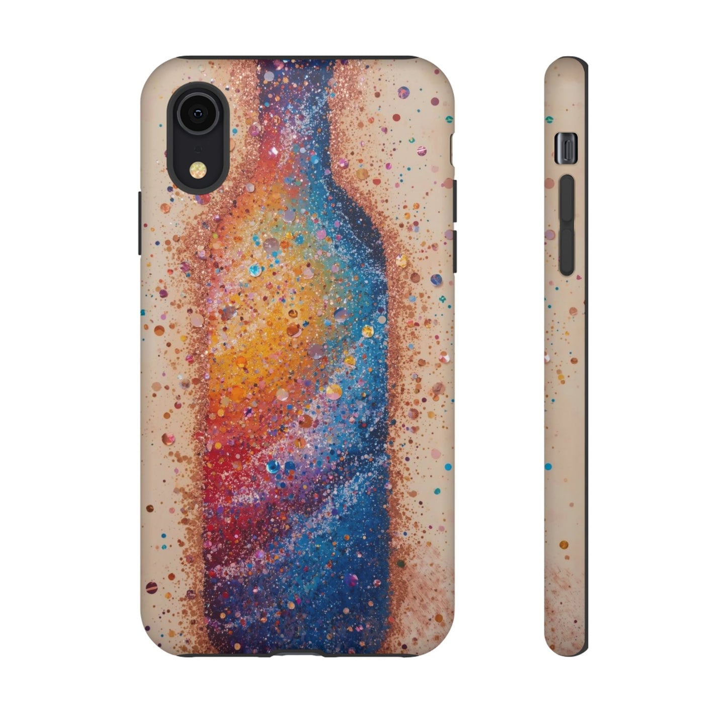 Galaxy Bottle Tough Phone Case — Colorful Nebula Splash iPhone Cover