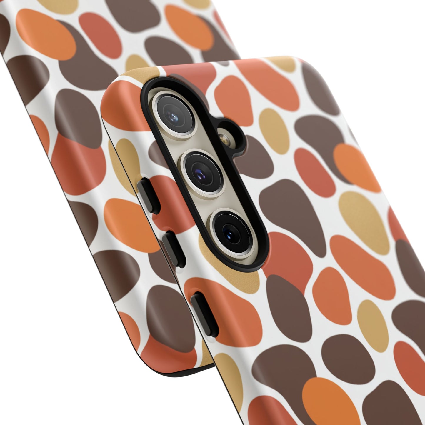 Phone Case — Retro Pebble Pattern in Warm Autumn Colors