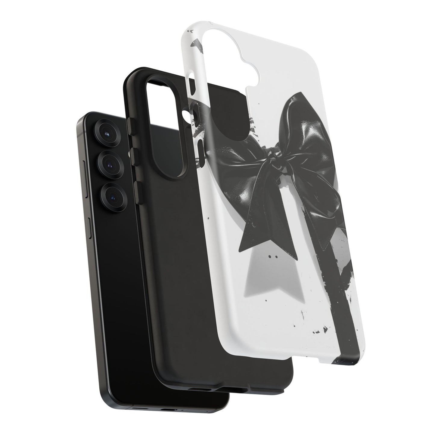 Phone Case — Black Bow Graphic Protective Cover
