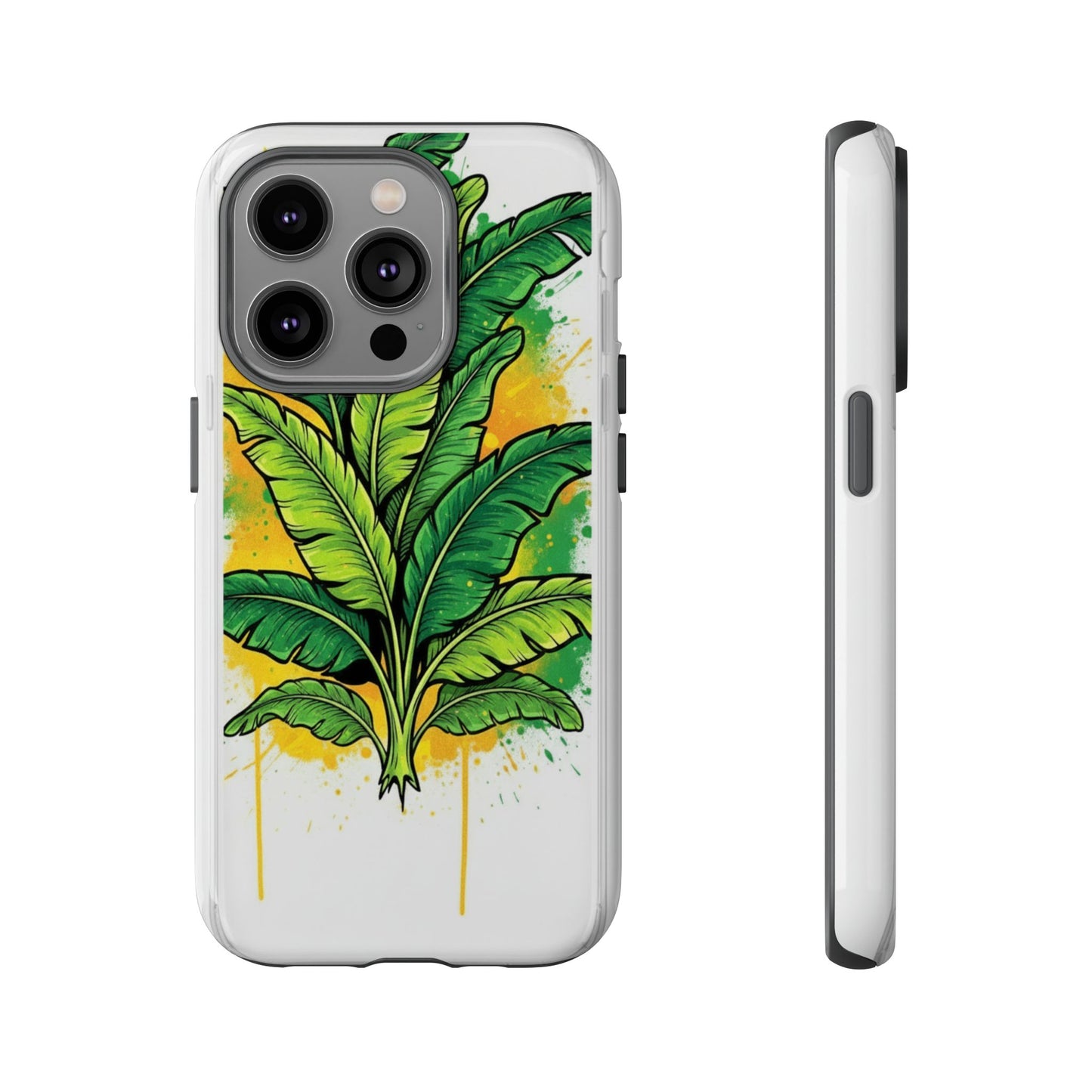 Tropical Banana Leaf Phone Case — Vibrant Green Plant Protector
