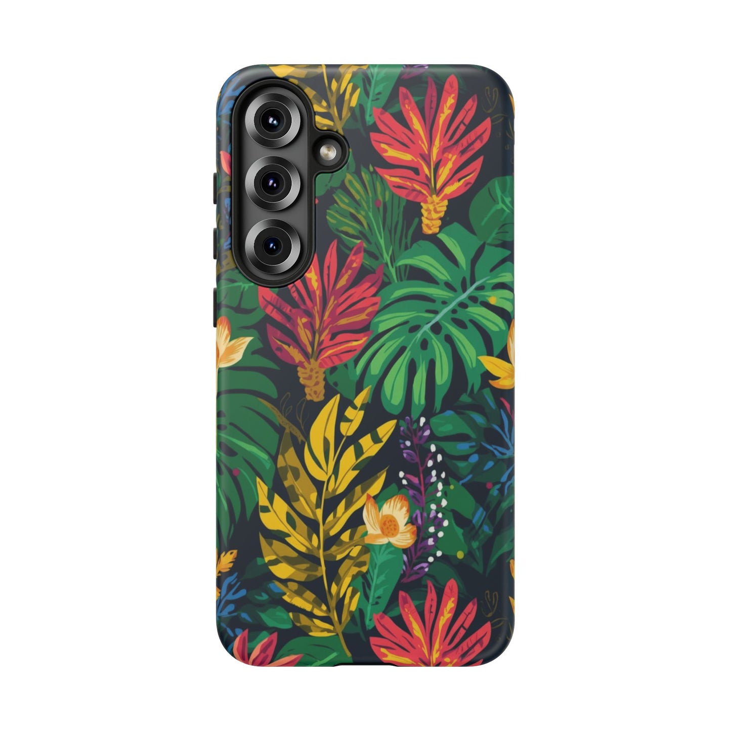 Tropical Floral Phone Case — Vibrant Jungle Leaf Protective Cover
