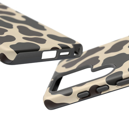 Cow Print Phone Case — Black & Cream Protective  Case