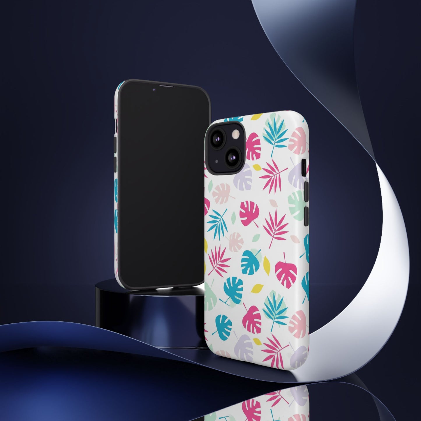 Tropical Leaf Phone Case — Colorful Pastel Monstera & Palm iPhone Case