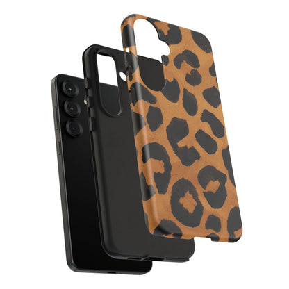 Leopard Print Tough Phone Case — Protective Animal Print iPhone Case