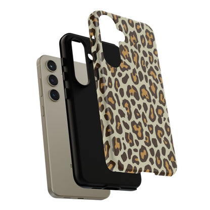 Leopard Print Tough Phone Case — Durable Protective Animal Print Case