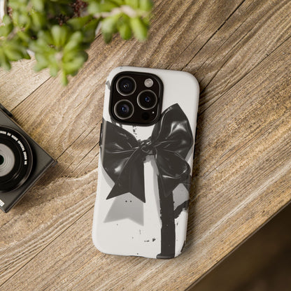 Phone Case — Black Bow Graphic Protective Cover