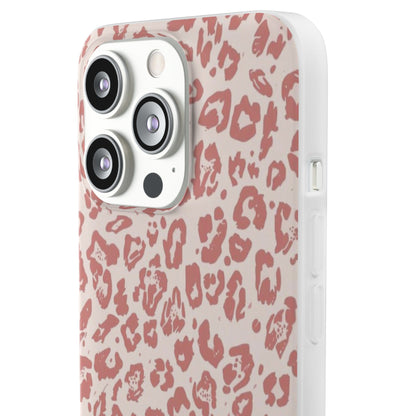 Pink Leopard Print Phone Case – Slim Flexible Protective Cover