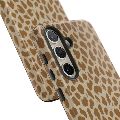 Leopard Print Tough Phone Case — Slim Protective Animal Pattern