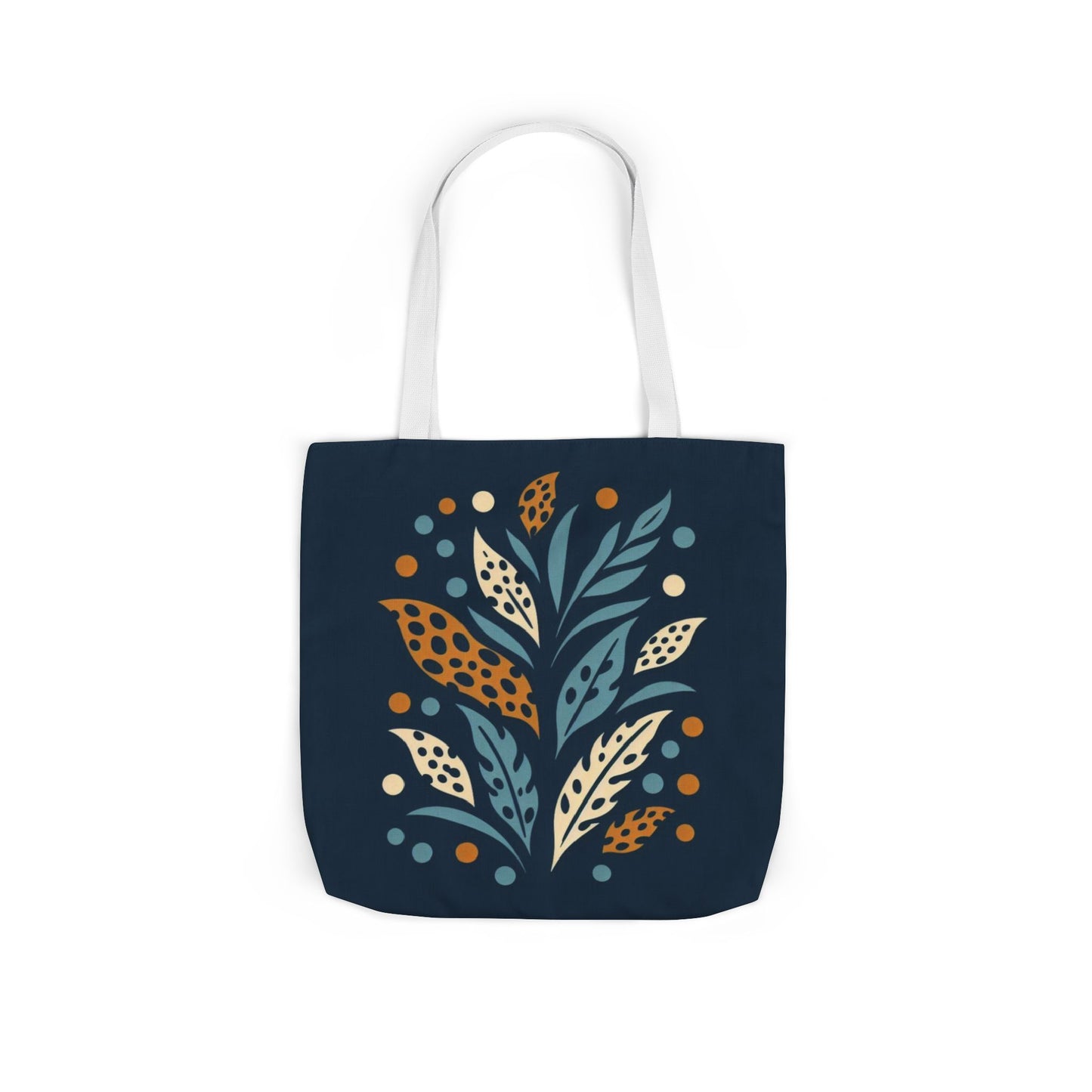 Boho Leaves Canvas Tote Bag, Great for Shopping, Beach Days, Gifts, Festivals, and Everyday Use