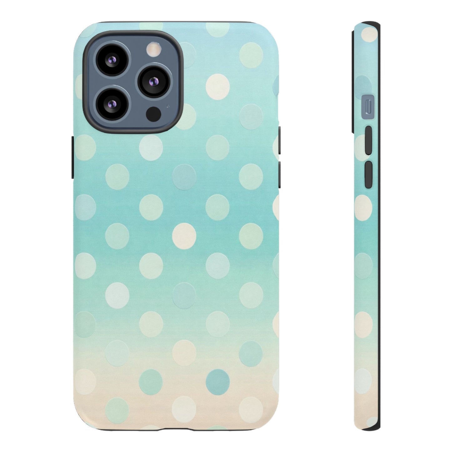 Abstract Palm Tough Phone Case — Minimal Coastal Blue Protective Cover