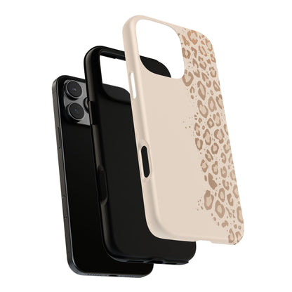 Phone Case – Beige Leopard Print Protective Cover