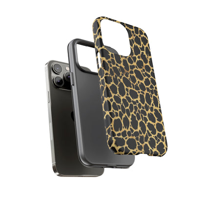 Giraffe Print Tough Phone Case — Durable Leopard-Style Protective Cover