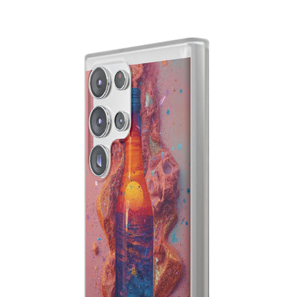 Phone Case — Surreal Sunset Bottle Art Flexible Protective Cover