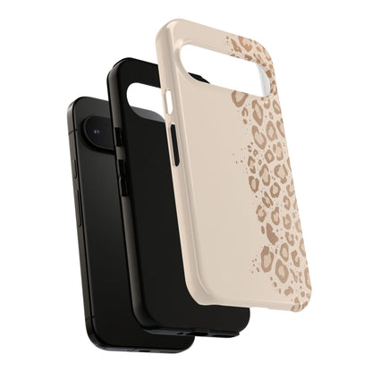 Phone Case – Beige Leopard Print Protective Cover