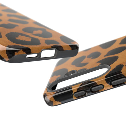 Leopard Print Tough Phone Case — Protective Animal Print iPhone Case