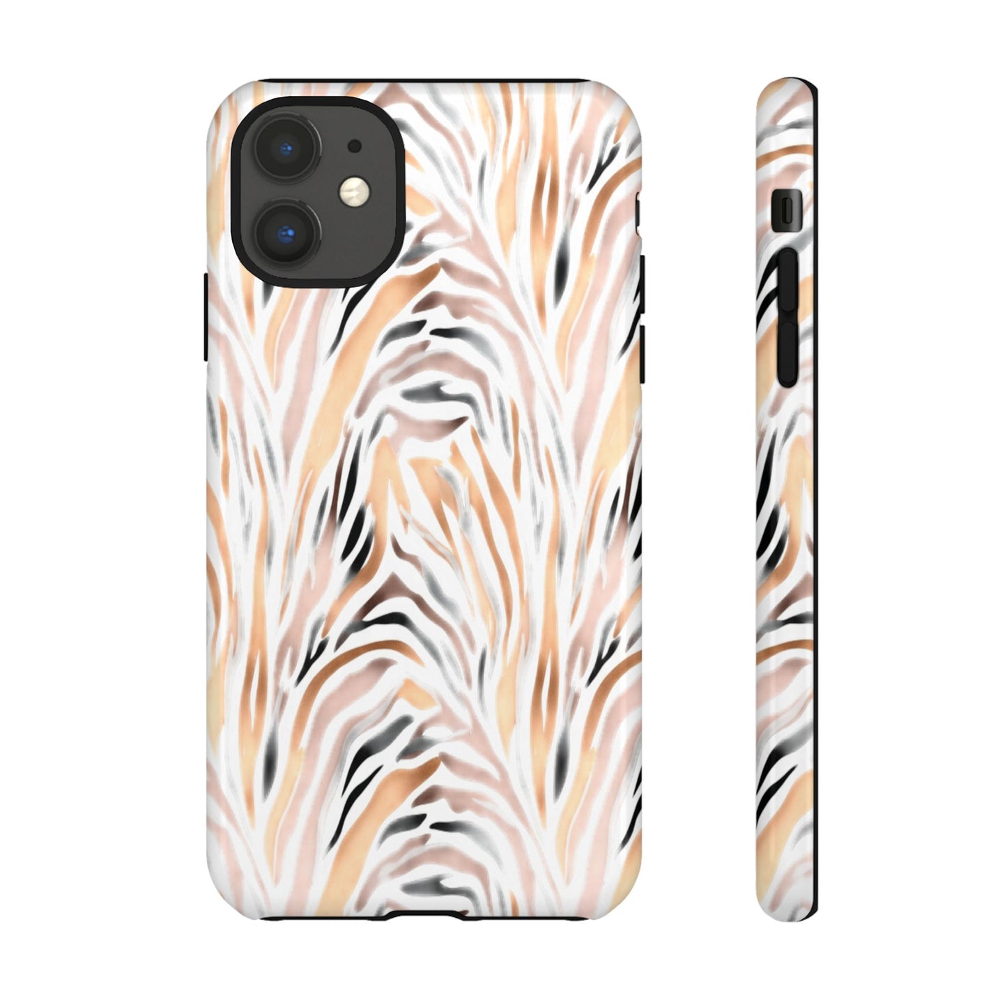Tough Case — Neutral Watercolor Tiger Stripe Phone Case