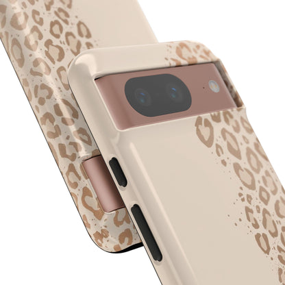 Phone Case – Beige Leopard Print Protective Cover