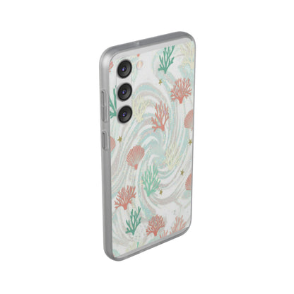 Pastel Seashell Phone Case — Coral Reef Wave iPhone Cover