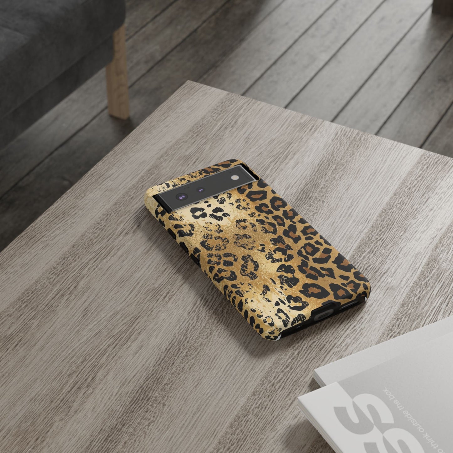 Leopard Print Tough Phone Case — Durable Protective iPhone Cover