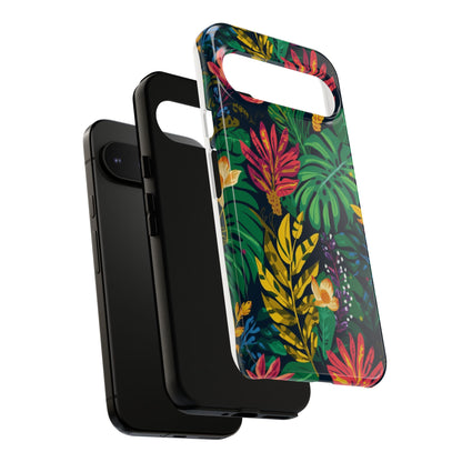 Tropical Floral Phone Case — Vibrant Jungle Leaf Protective Cover