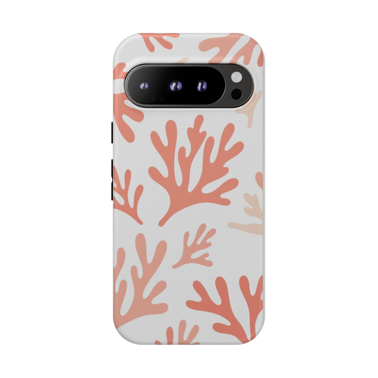 Coral Reef Pattern Tough Phone Case — Pink Beachy Protective Cover