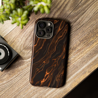 Copper Swirl Phone Case — Tough Protective iPhone Cover