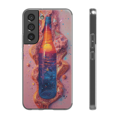 Phone Case — Surreal Sunset Bottle Art Flexible Protective Cover