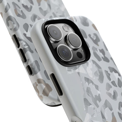 Silver Leopard Tough Phone Case