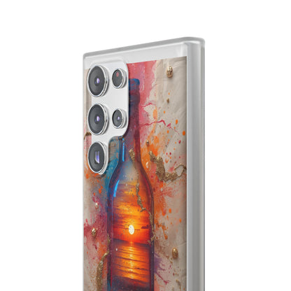 Copy of Floral Holographic Phone Case — Iridescent Leaves & Flowers Flexi Case