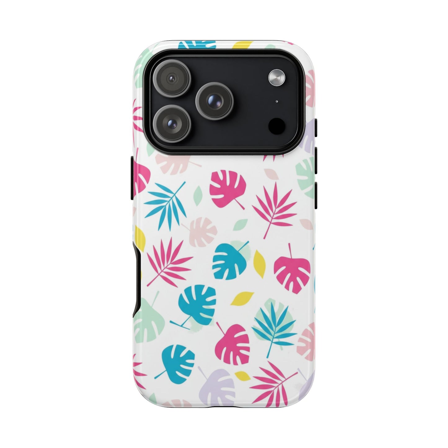 Tropical Leaf Phone Case — Colorful Pastel Monstera & Palm iPhone Case