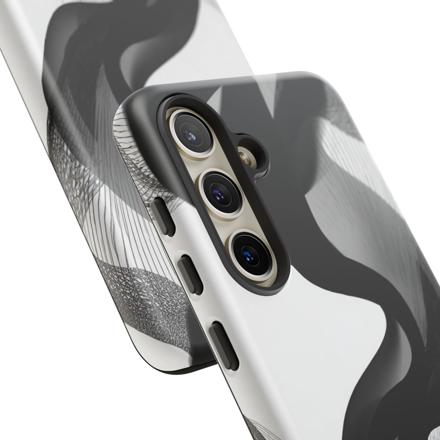 Phone Case — Monochrome Abstract Protective Cover
