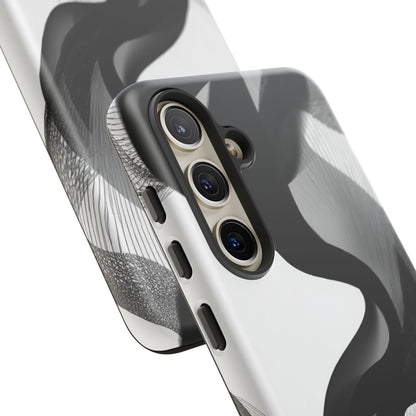 Phone Case — Monochrome Abstract Protective Cover