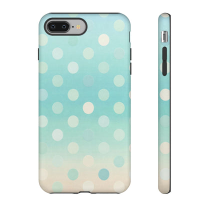 Abstract Palm Tough Phone Case — Minimal Coastal Blue Protective Cover